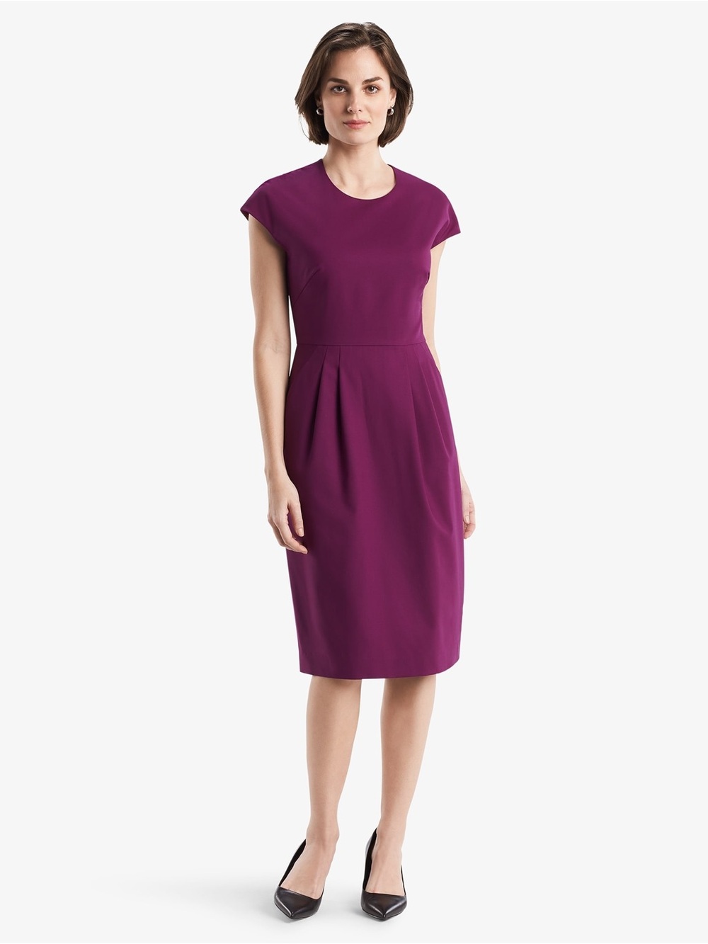 M.M. Lafleur Stretch-Wool The Masha Dress Sz 6